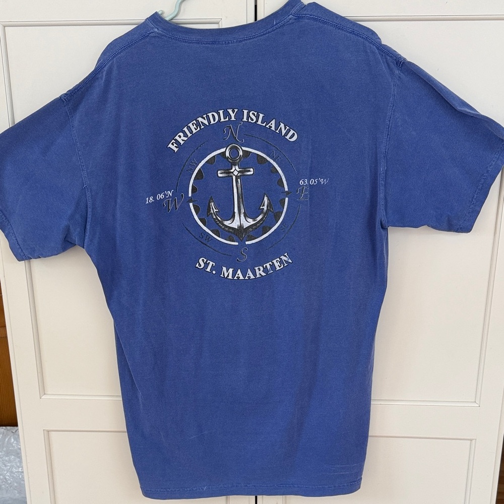 Men's Blue Graphic T-Shirt